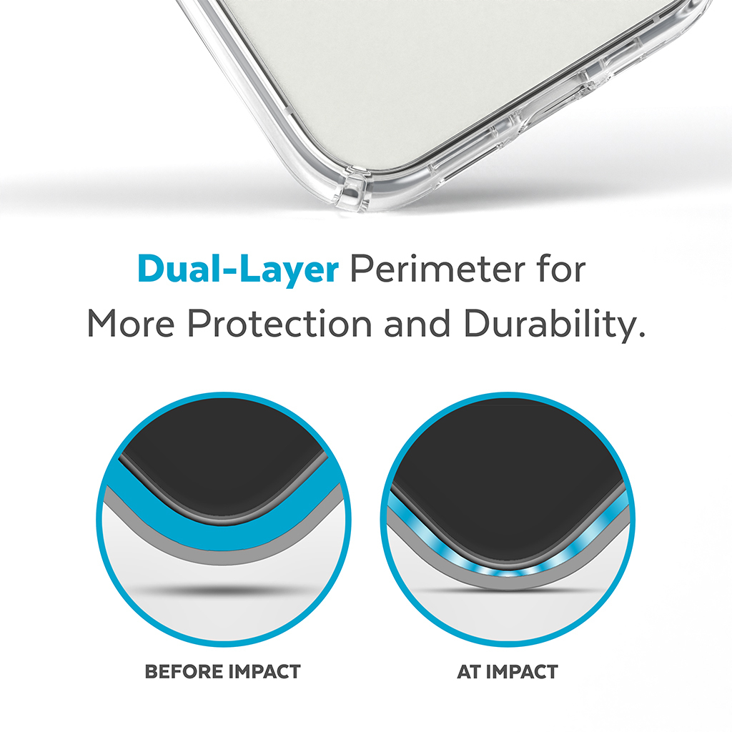 Speck Presidio Perfect Clear coque de protection pour tlphones portables 17 cm (6.7) Housse Transparent