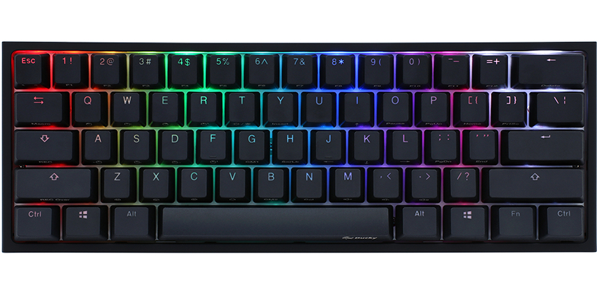 Ducky One 2 Mini RGB - Mini - USB - Mechanischer Switch - RGB-LED - Schwarz