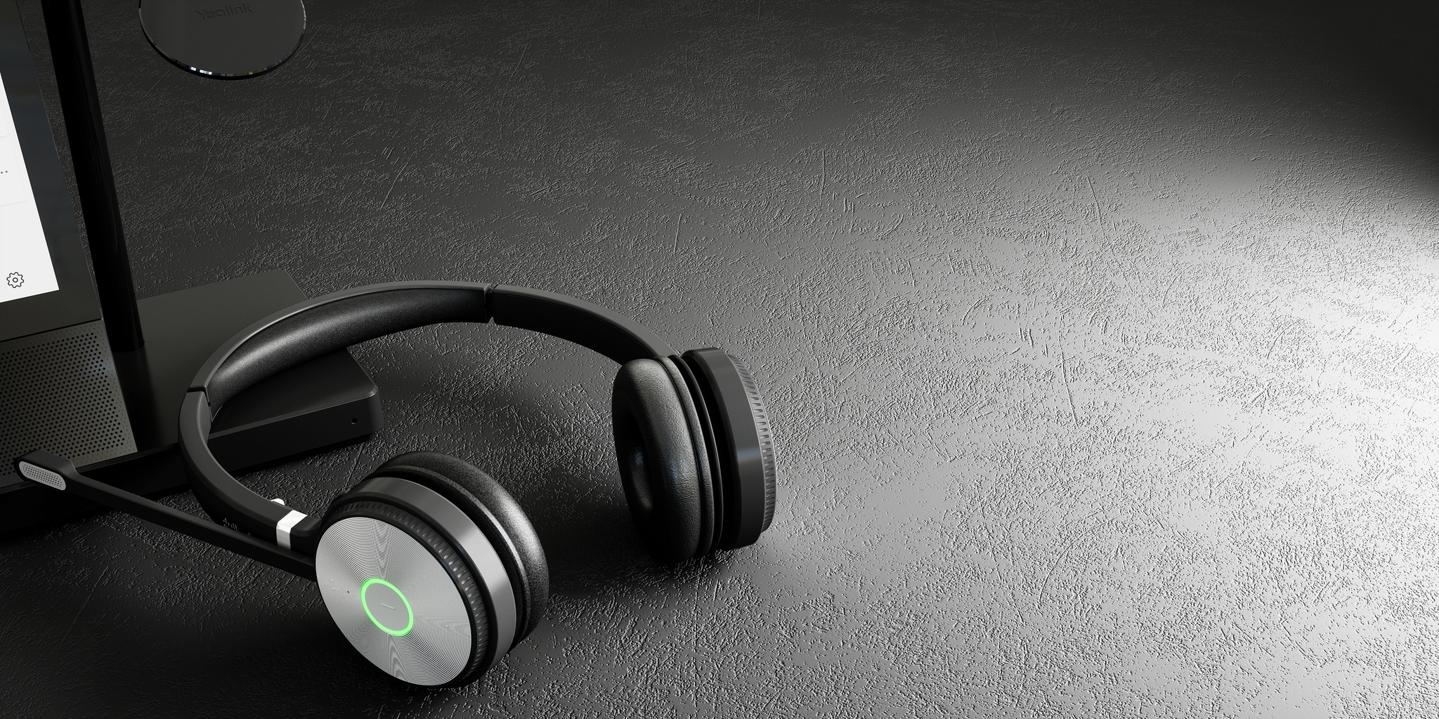 Yealink WH66 Mono UC Auricolare Wireless A Padiglione Ufficio USB tipo A Bluetooth Base di ricarica Nero