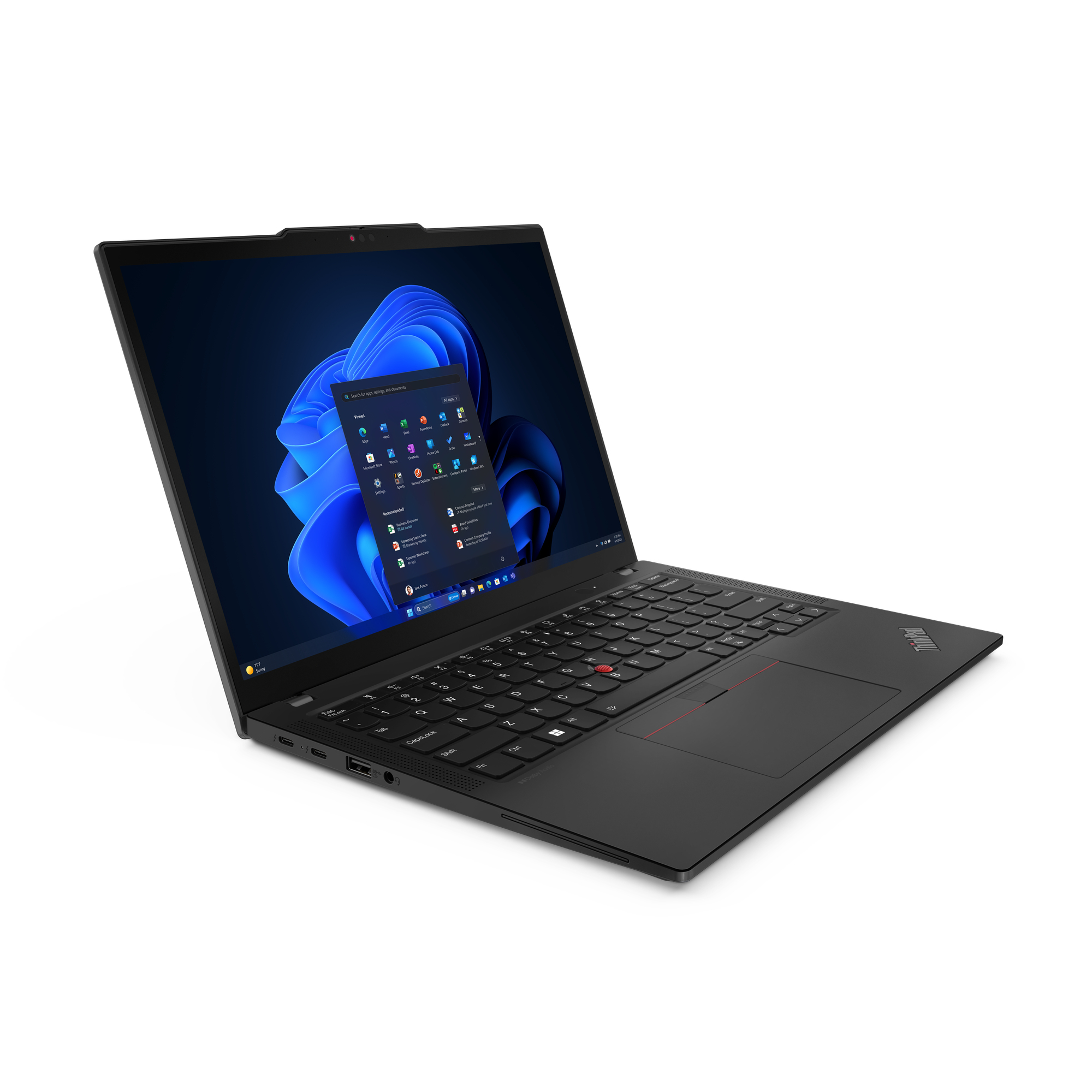 Lenovo ThinkPad X13 Intel Core Ultra 7 155U Computer portatile 33,8 cm (13.3) WUXGA 32 GB LPDDR5x-SDRAM 1 TB SSD Wi-Fi 6E (802.11ax) Windows 11 Pro Nero