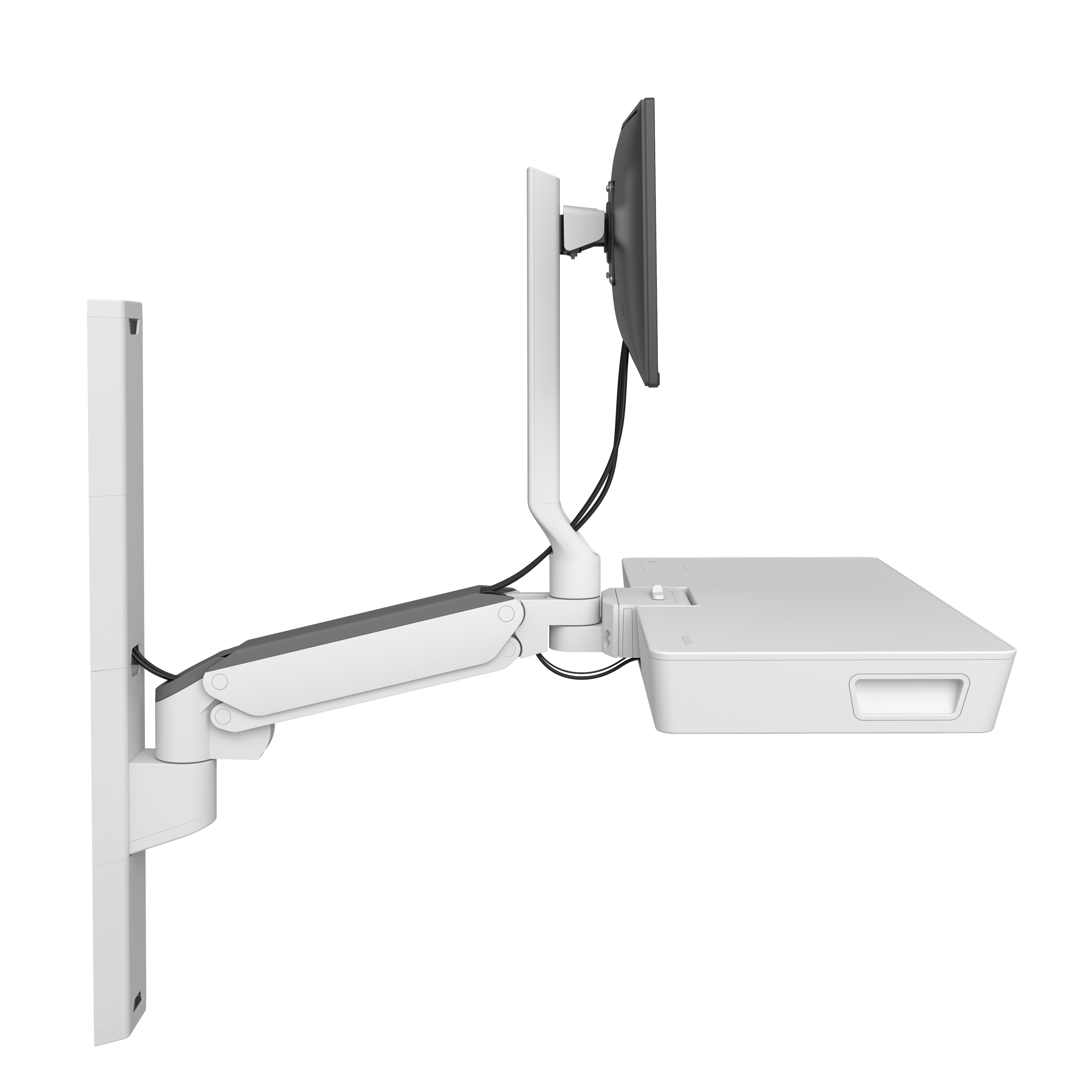 Ergotron 45-619-251 soporte y montura para estacin de trabajo/PC todo en uno 10,7 kg Blanco 68,6 cm (27)