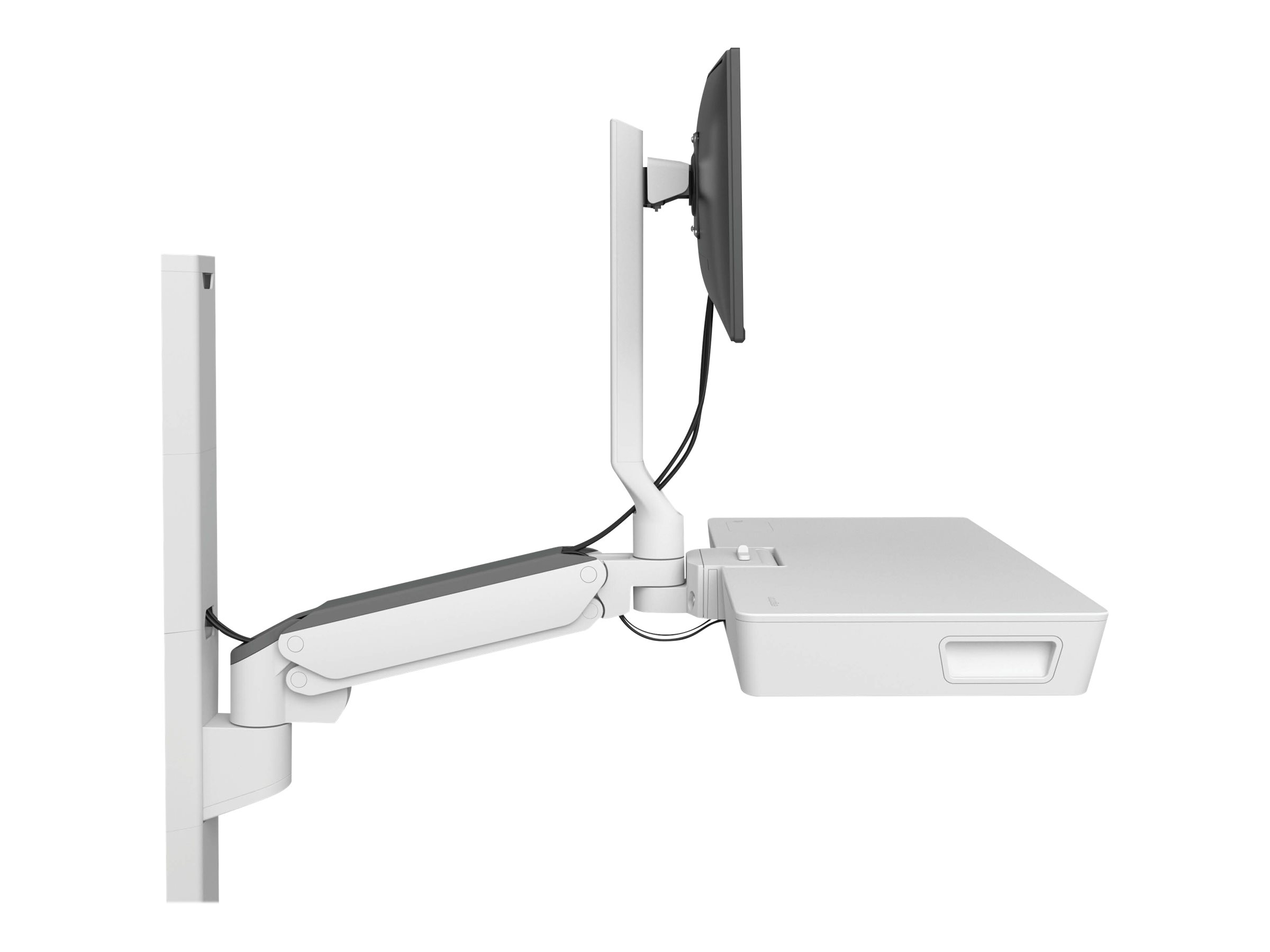 Ergotron 45-619-251 soporte y montura para estacin de trabajo/PC todo en uno 10,7 kg Blanco 68,6 cm (27)