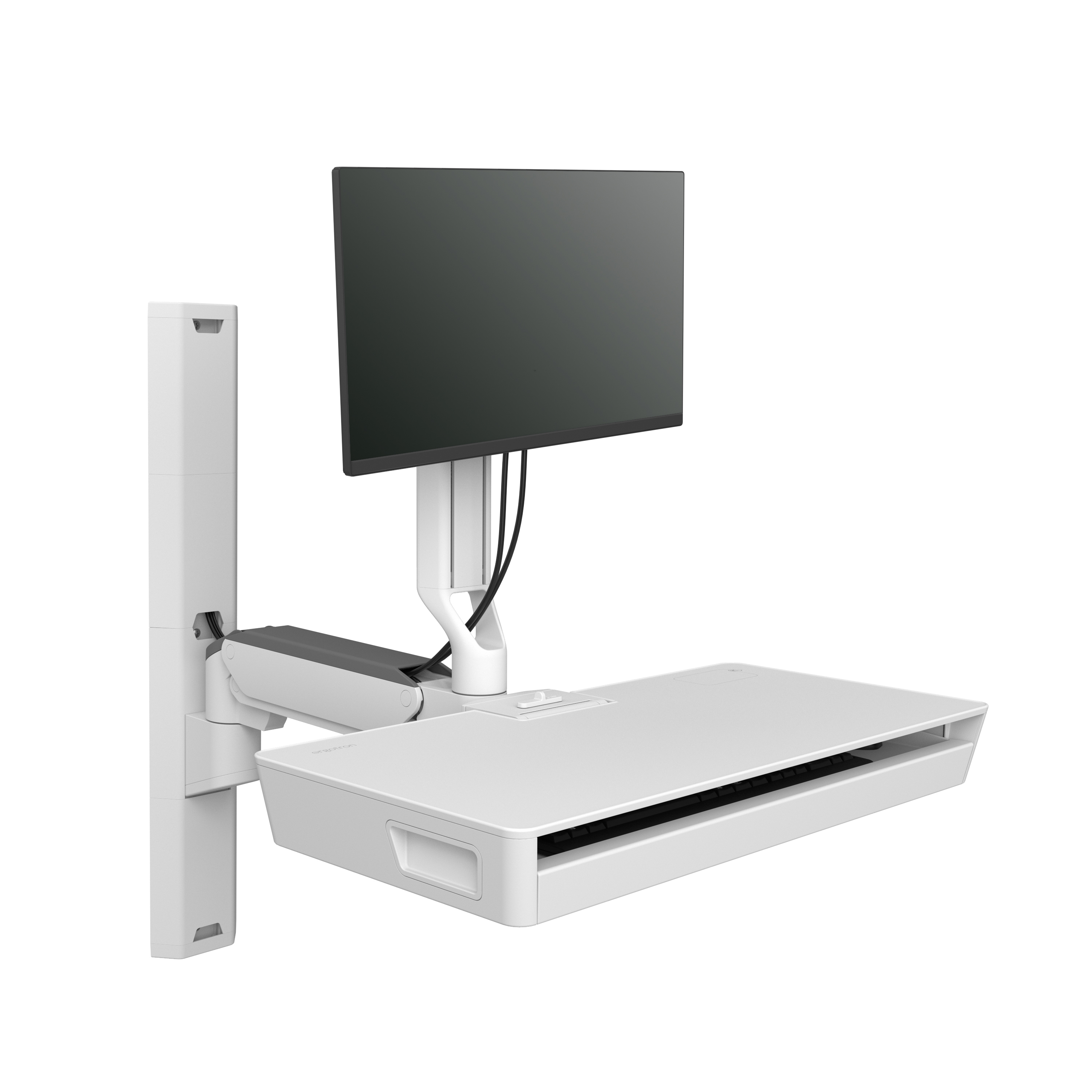 Ergotron 45-619-251 soporte y montura para estacin de trabajo/PC todo en uno 10,7 kg Blanco 68,6 cm (27)