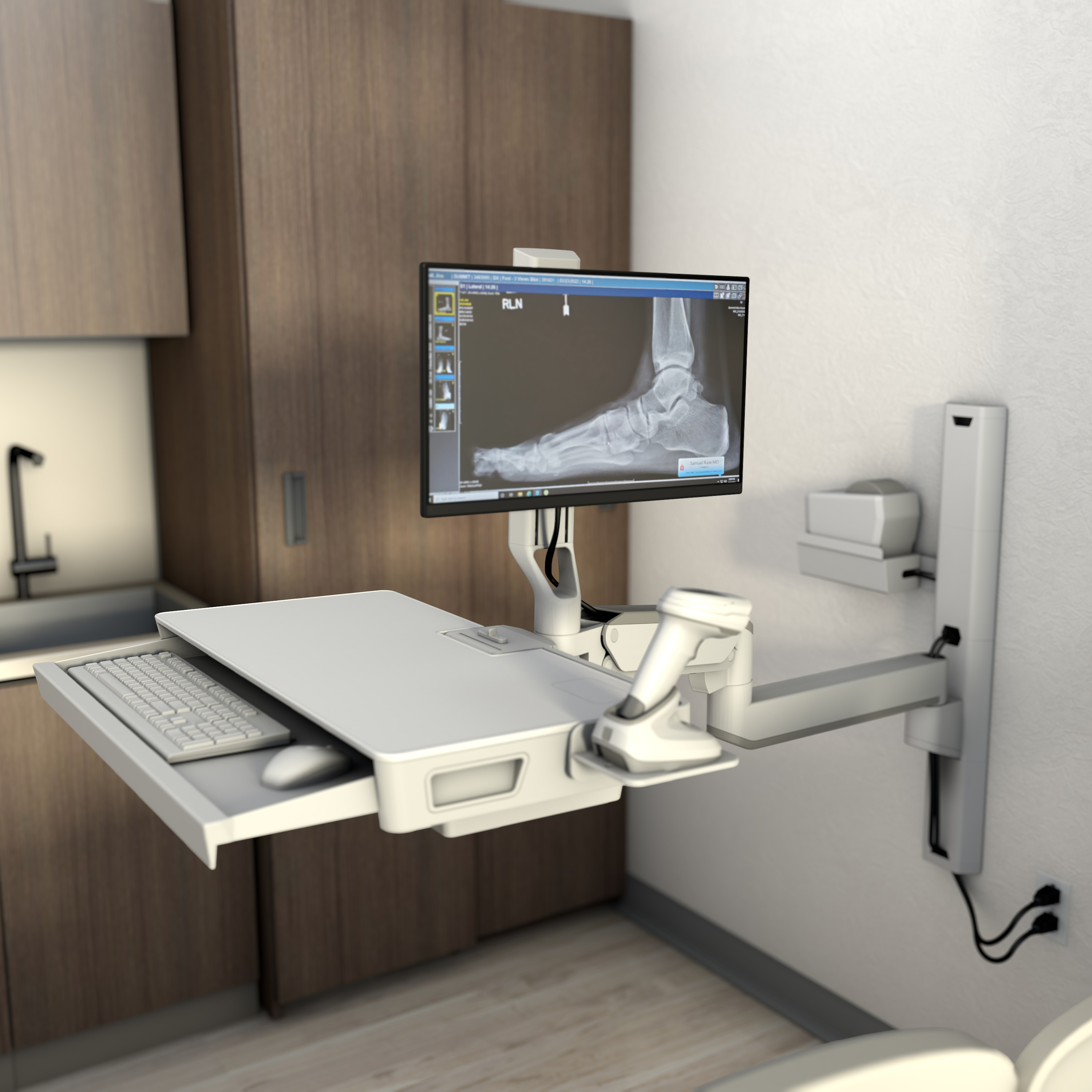 Ergotron 45-619-251 soporte y montura para estacin de trabajo/PC todo en uno 10,7 kg Blanco 68,6 cm (27)