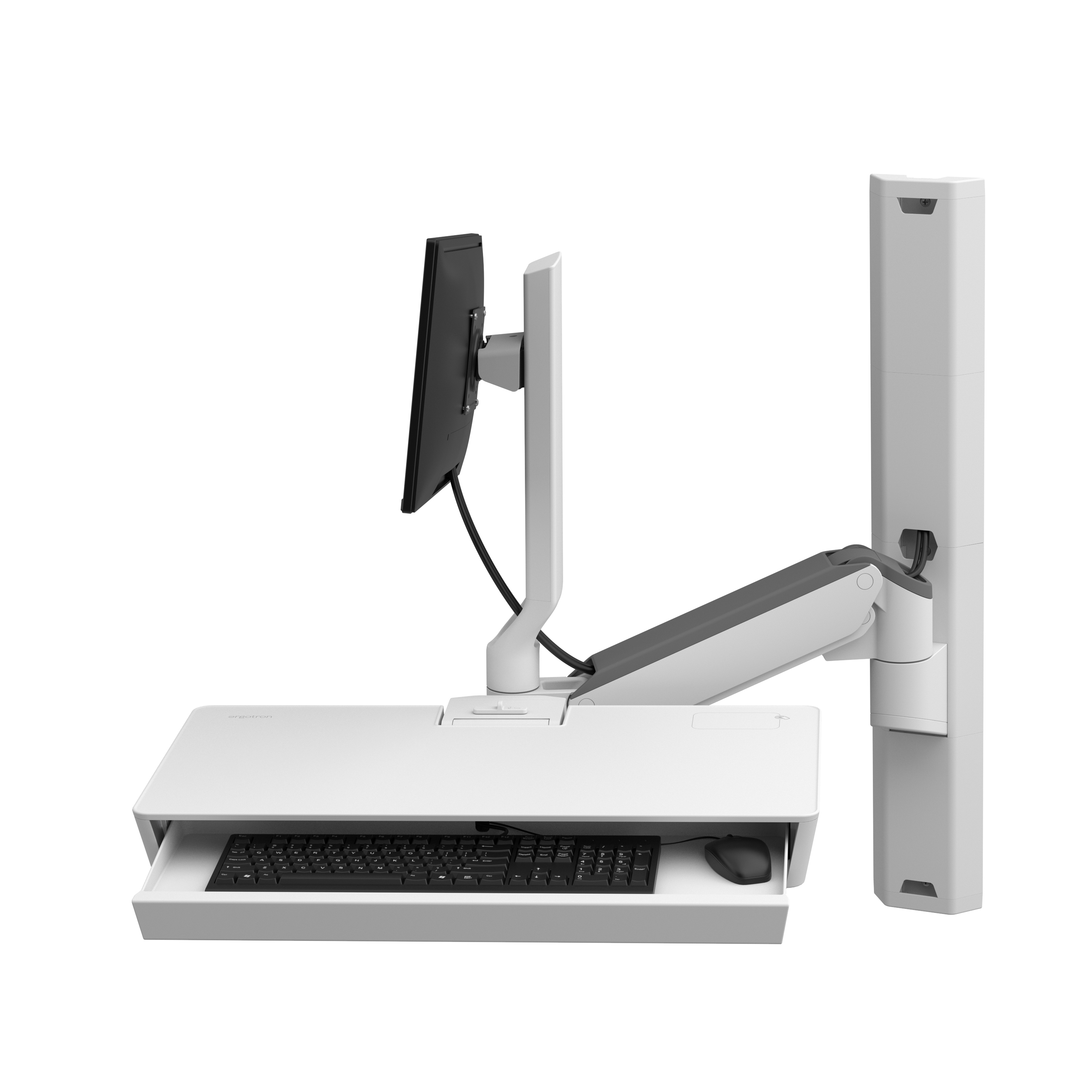 Ergotron 45-619-251 soporte y montura para estacin de trabajo/PC todo en uno 10,7 kg Blanco 68,6 cm (27)