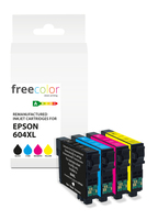 freecolor Patrone Epson 604XL Multipack BK/C/M/Y+3x11ml remanufactured - Wiederaufbereitet - Tintenpatrone
