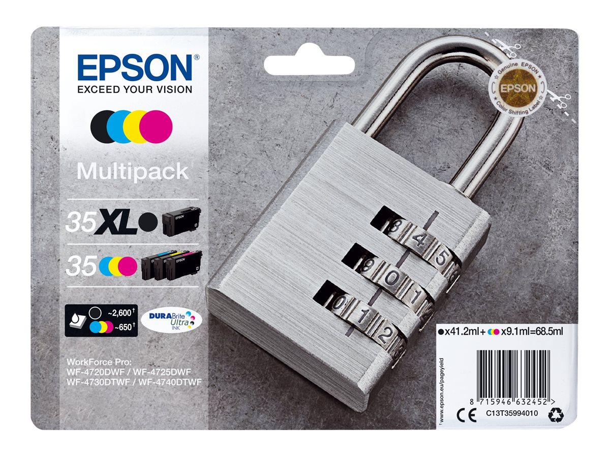 Epson Padlock 35XL ink cartridge 1 pc(s) Original High (XL) Yield Black, Cyan, Magenta, Yellow