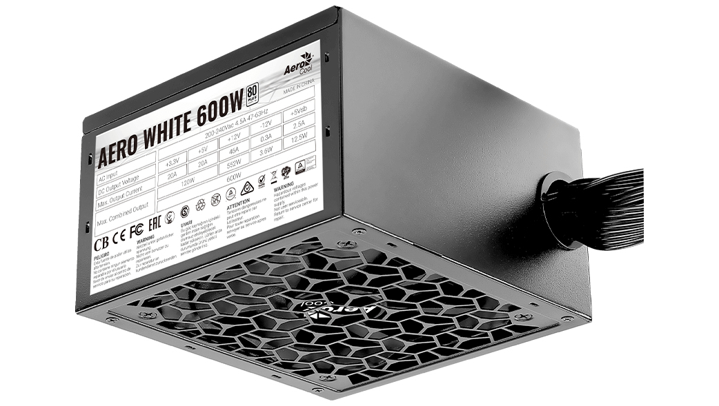 AEROCOOL ADVANCED TECHNOLOGIES AeroCool AERO White 600W - Netzteil (intern)