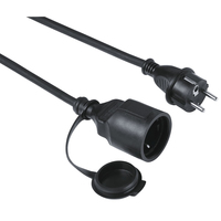 Hama Outdoor prolunghe e multiple 5 m 1 presa(e) AC Esterno Nero