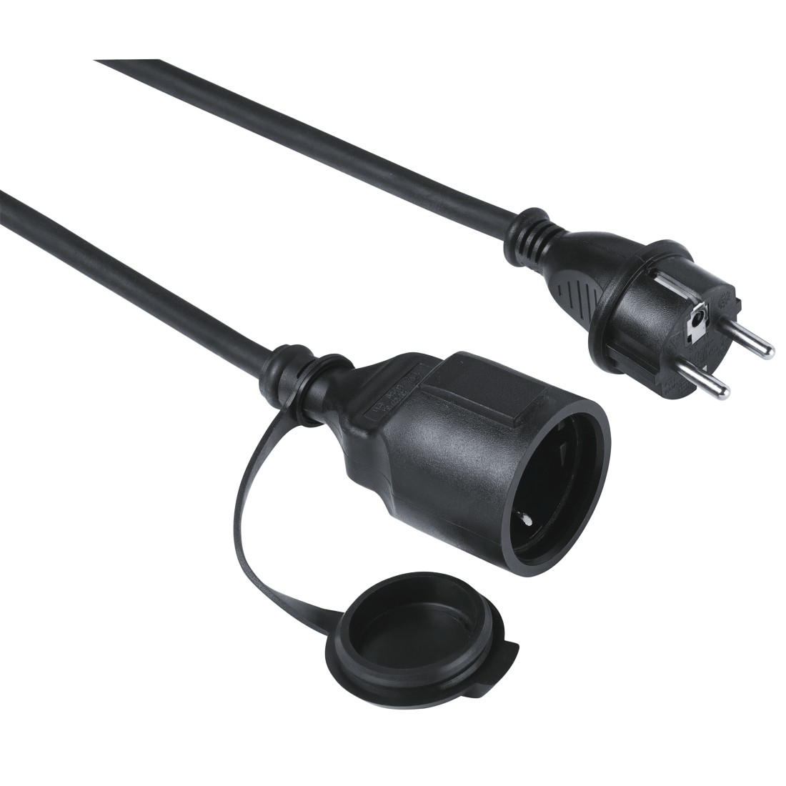Hama Outdoor base m�ltiple 5 m 1 salidas AC Exterior Negro