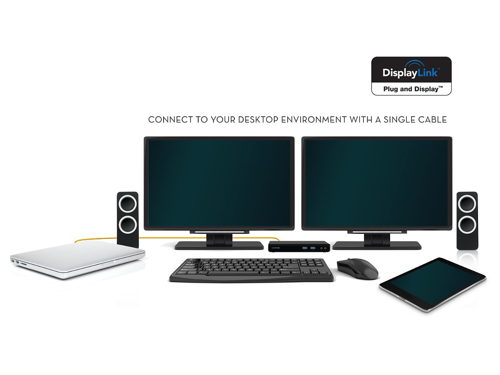 2-Power USB 3.0 Dual Display Docking Station
