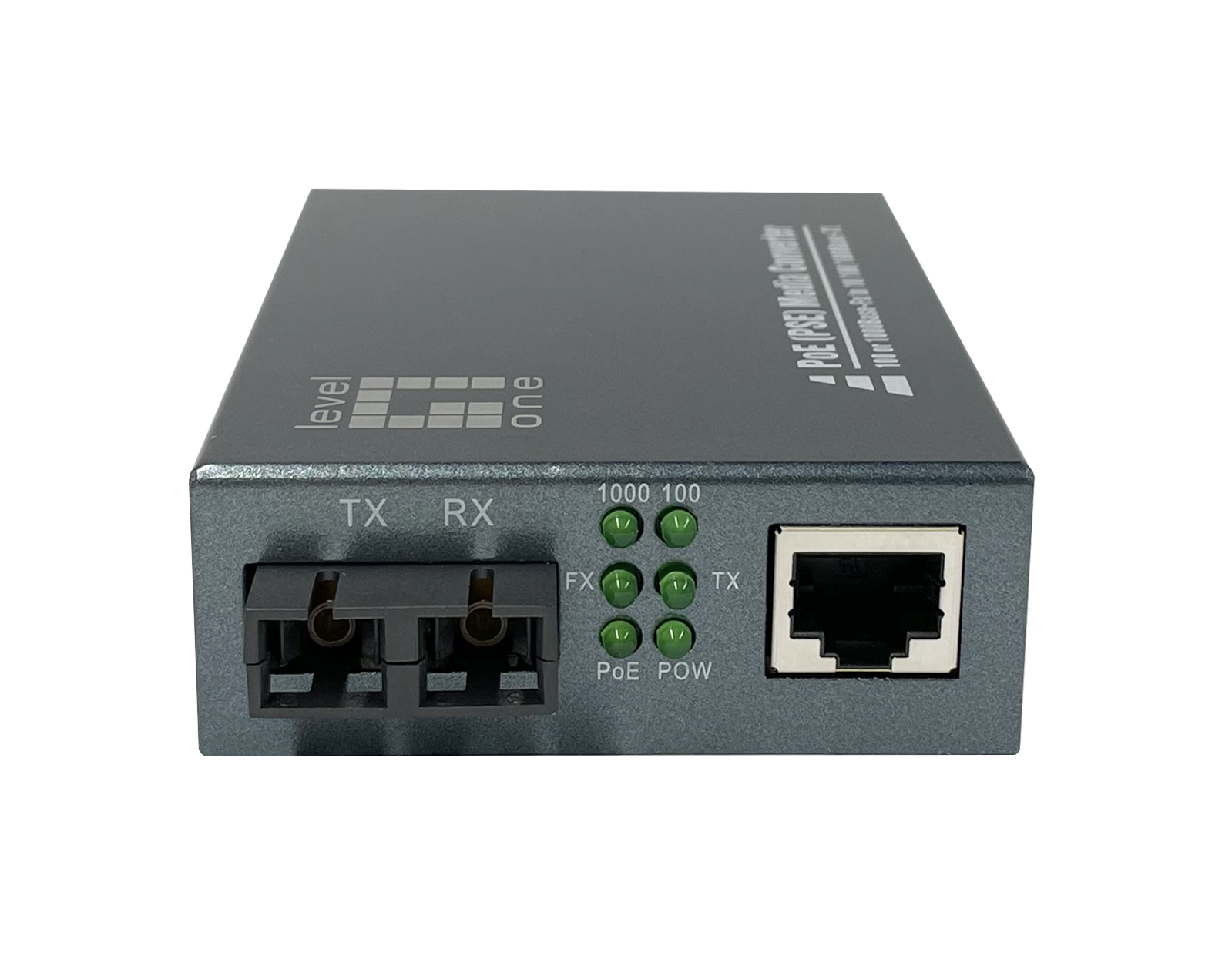 LevelOne Konverter GVT-2014 10/100/1000T>RJ45 to - Converter - 0,1 Gbps