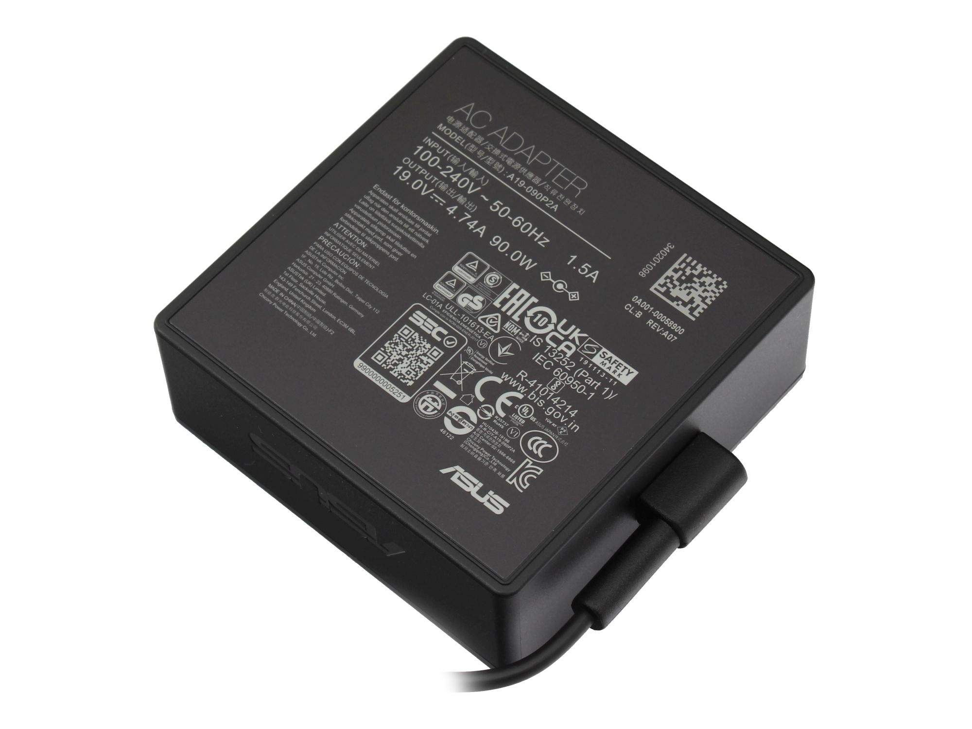 ASUS 0A001-00058500 adattatore e invertitore Interno 90 W Nero
