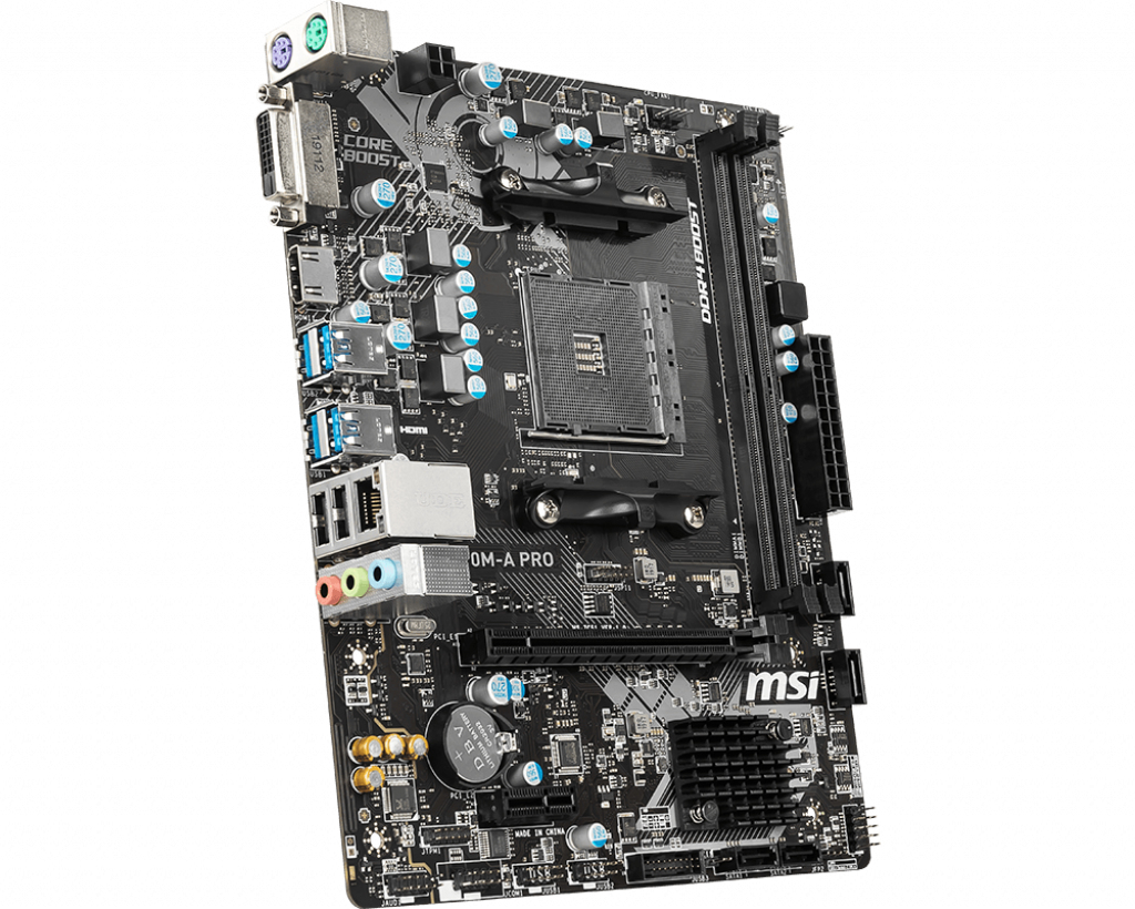 MSI A320M-A PRO placa base AMD A320 Zcalo AM4 micro ATX