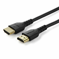 StarTech.com 1.5m (4.9ft) Premium High Speed HDMI Cable with Ethernet, 4K - Premium Highspeed - HDMI-Kabel mit Ethernet - HDMI mnnlich zu HDMI mnnlich - 1.5 m - abgeschirmt - Schwarz - passiv, untersttzt 4K 60 Hz (4096 x 2160)