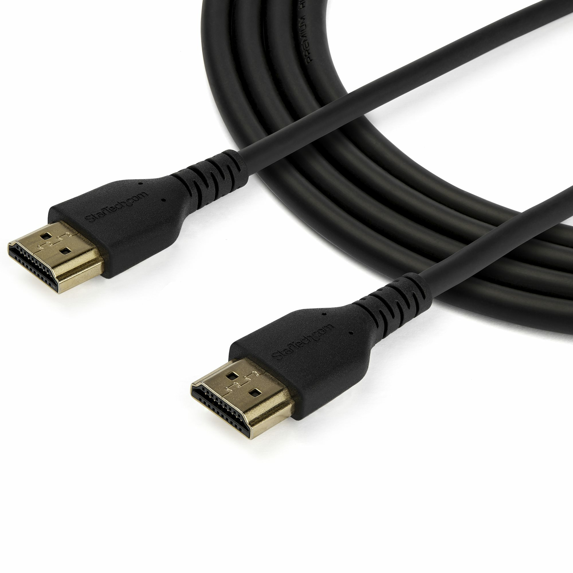 StarTech.com 1.5m (4.9ft) Premium High Speed HDMI Cable with Ethernet, 4K - Premium Highspeed - HDMI-Kabel mit Ethernet - HDMI mnnlich zu HDMI mnnlich - 1.5 m - abgeschirmt - Schwarz - passiv, untersttzt 4K 60 Hz (4096 x 2160)