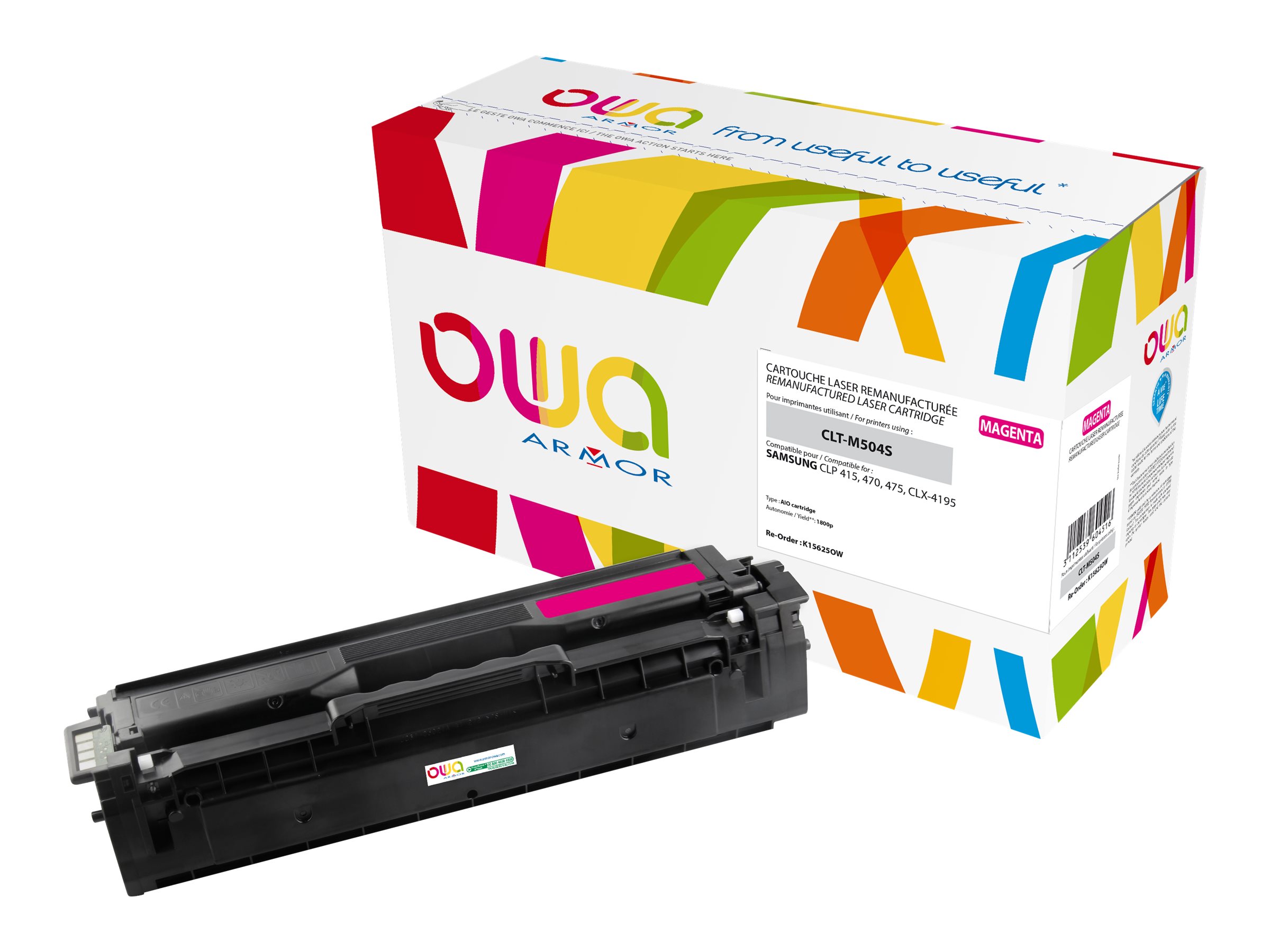 Armor OWA - Magenta - kompatibel - Tonerpatrone (Alternative zu: Samsung CLT-M504S)