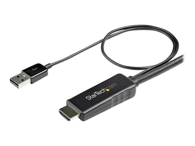 StarTech.com Cble Adaptateur HDMI vers DisplayPort de 2m - 4K 30Hz - M/M - Cble Convertisseur Actif HDMI 1.4 vers DP 1.2 avec Audio - Aliment par USB - Mac & Windows - Laptop HDMI vers cran DP