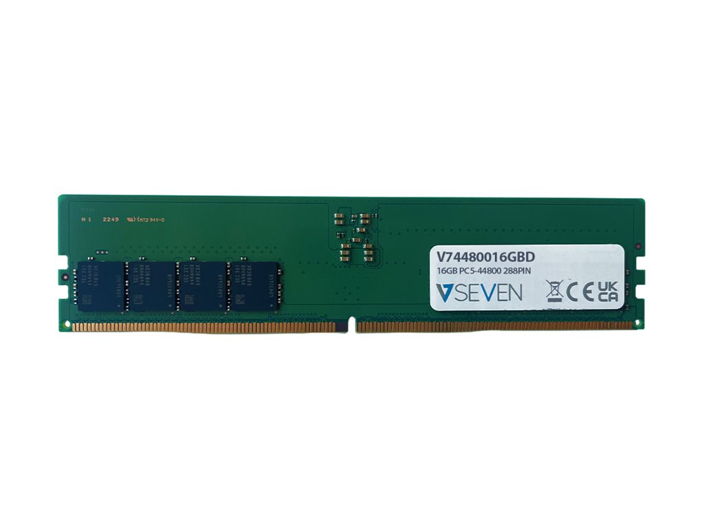 V7 16GB DDR5 PC5-44800 288Pin 5600Mhz DIMM Unbuffered Single - 16 GB - DDR5