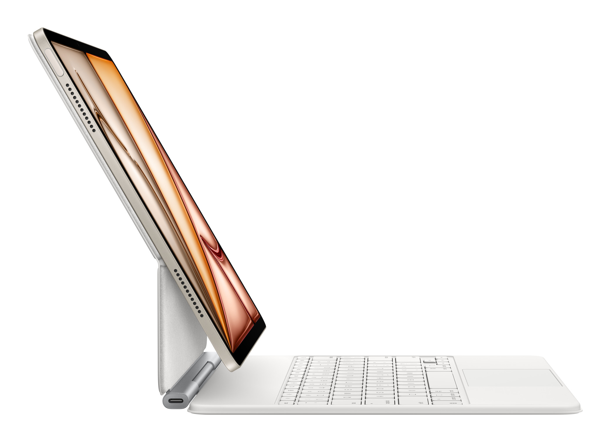 Apple iPad Air Magic Keyboard 13 White-Deu - Tastatur - 14 Tasten