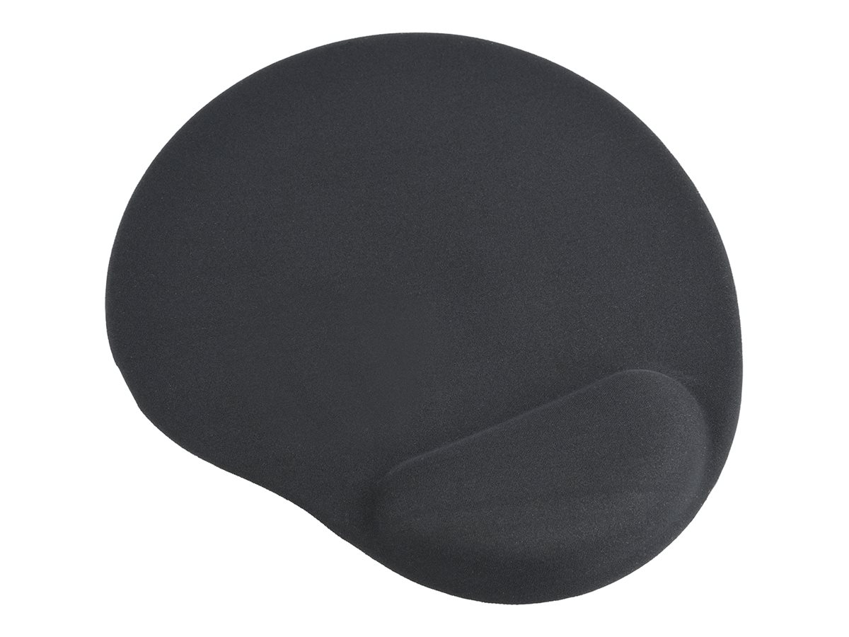 Gembird MP-GEL-BLACK - Mauspad mit Handgelenkpolsterkissen