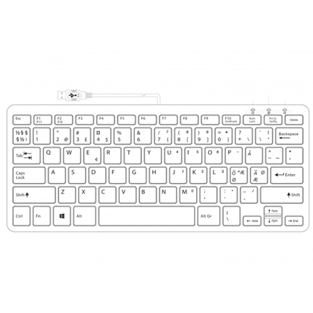 R-Go Compact - Tastatur - USB - QWERTY - Nordisch