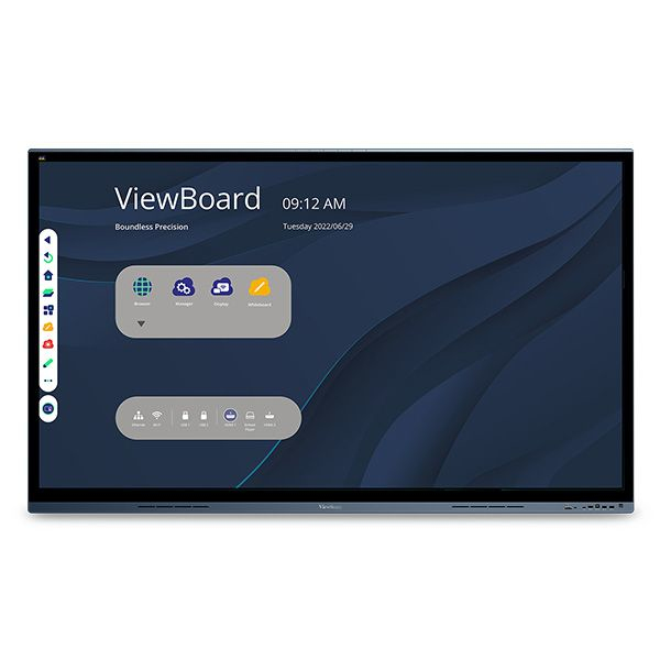 Viewsonic IFP6562 pantalla de se�alizaci�n Panel plano interactivo 165,1 cm (65) LED Wifi 350 cd / m� 4K Ultra HD Negro Pantalla t�ctil Procesador incorporado Android 8.0