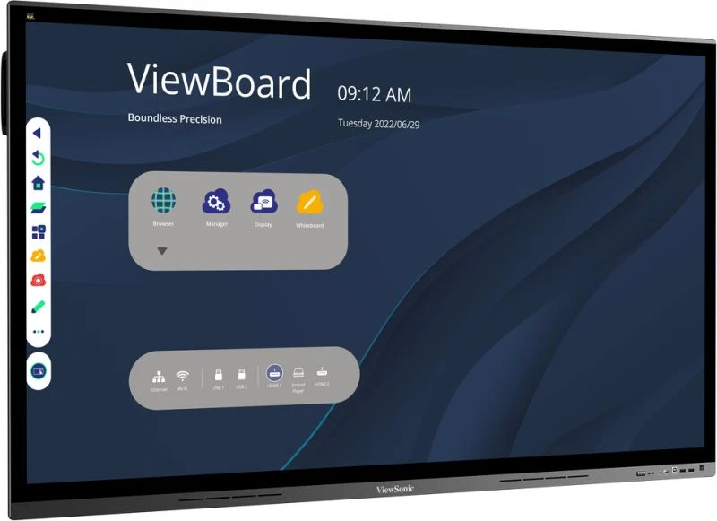 Viewsonic IFP6562 pantalla de se�alizaci�n Panel plano interactivo 165,1 cm (65) LED Wifi 350 cd / m� 4K Ultra HD Negro Pantalla t�ctil Procesador incorporado Android 8.0