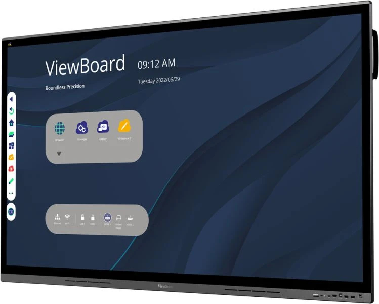 Viewsonic IFP6562 pantalla de se�alizaci�n Panel plano interactivo 165,1 cm (65) LED Wifi 350 cd / m� 4K Ultra HD Negro Pantalla t�ctil Procesador incorporado Android 8.0