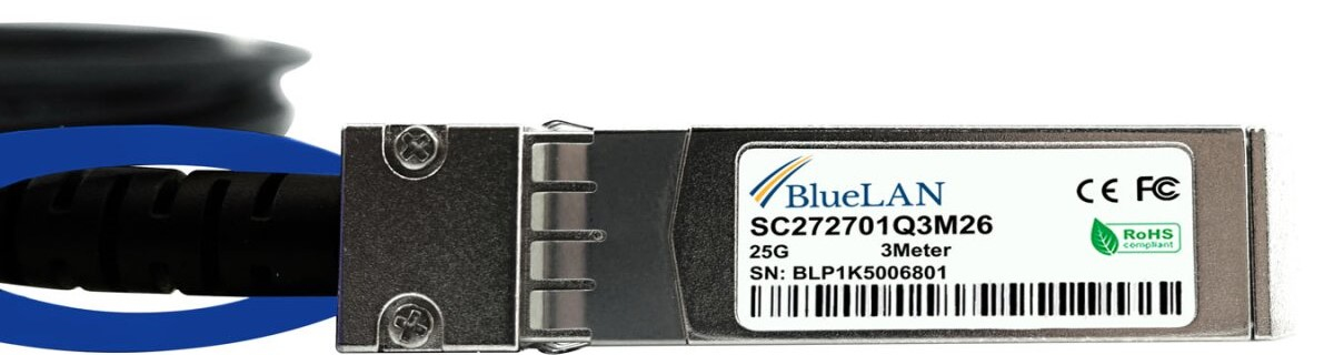 BlueOptics SFP-H25G-CU3M kompatibles BlueLAN DAC SFP28 SC272701Q3M26