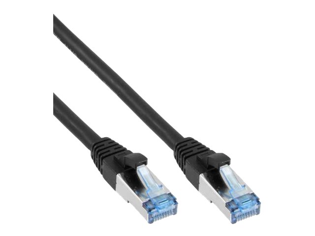 InLine Patch Cable S/FTP PiMF Cat.6A halogen free 500MHz black 7.5m