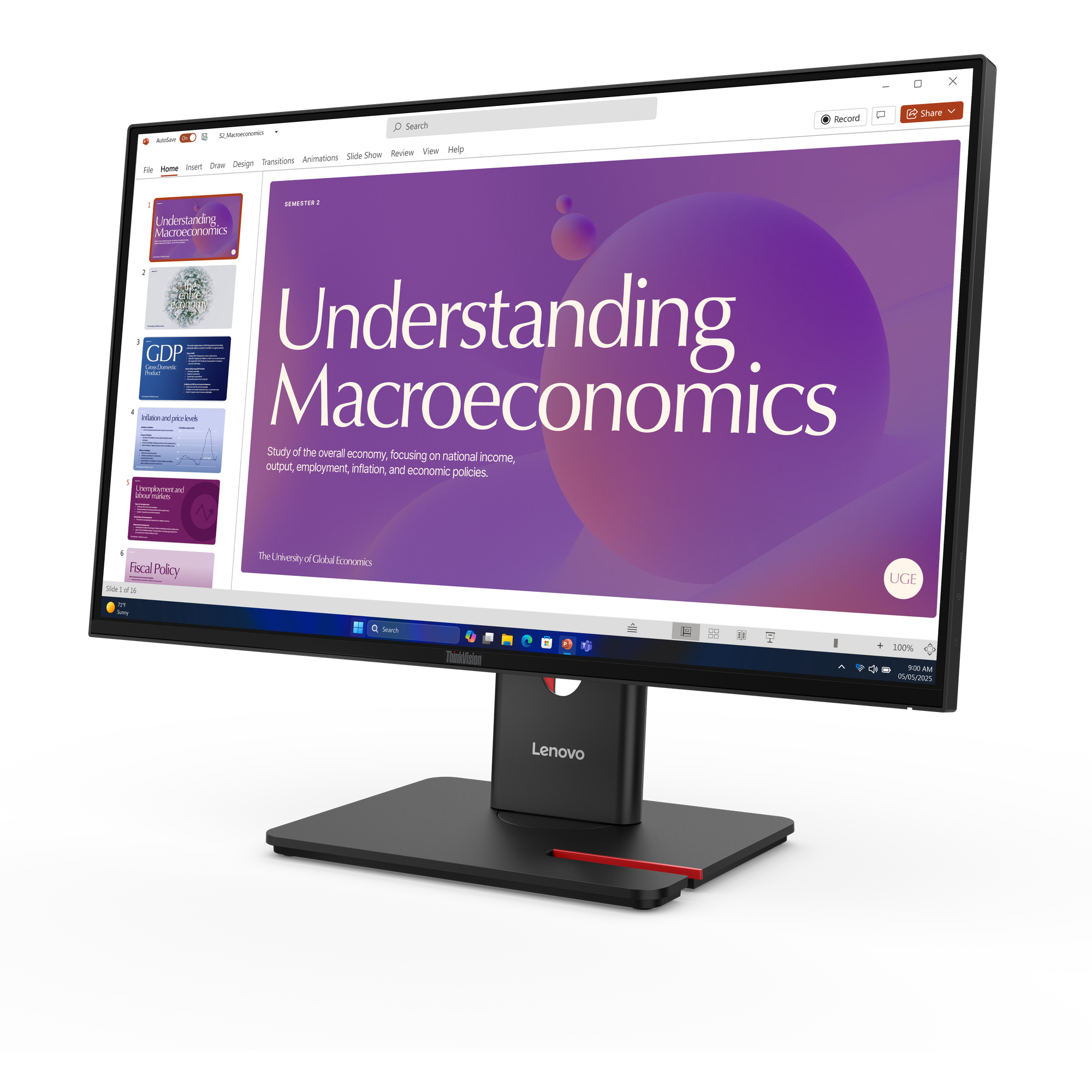 Lenovo ThinkVision T24D-40 LED display 60,5 cm (23.8) 1920 x 1080 Pixel Full HD LCD Nero
