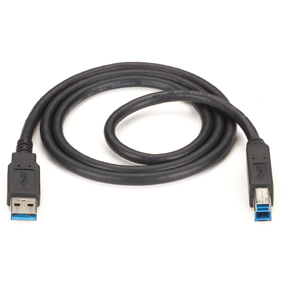 Black Box USB30-0006-MM cable USB USB 2.0 1,8 m USB A USB B 4,8 Gbit/s Negro