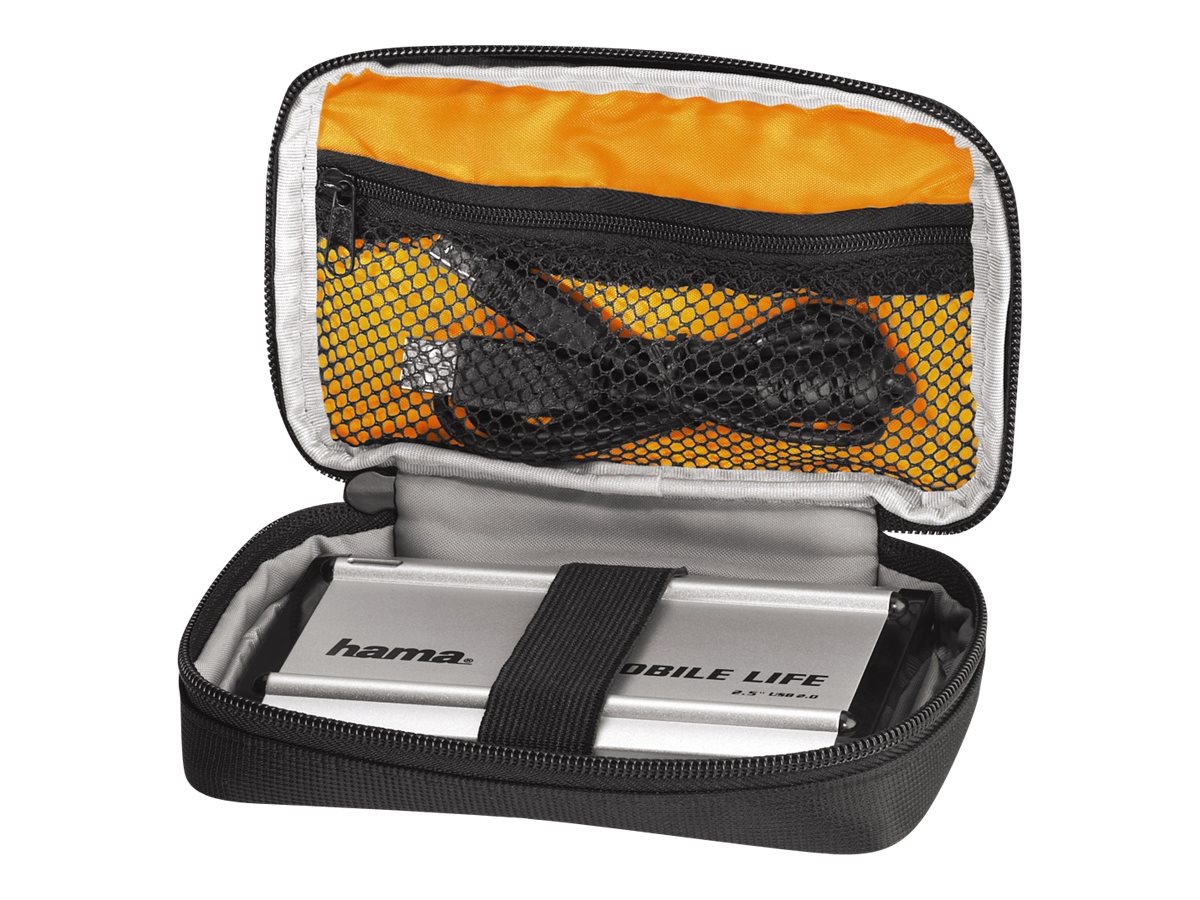 Hama 2.5 HDD Case Black Bird Nylon Negro