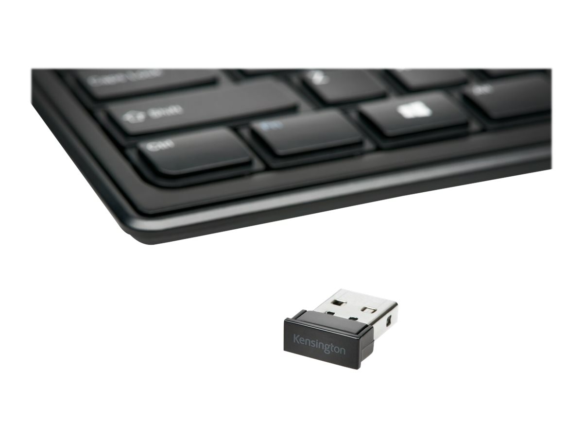 Kensington Advance Fit clavier RF sans fil QWERTY Anglais Noir