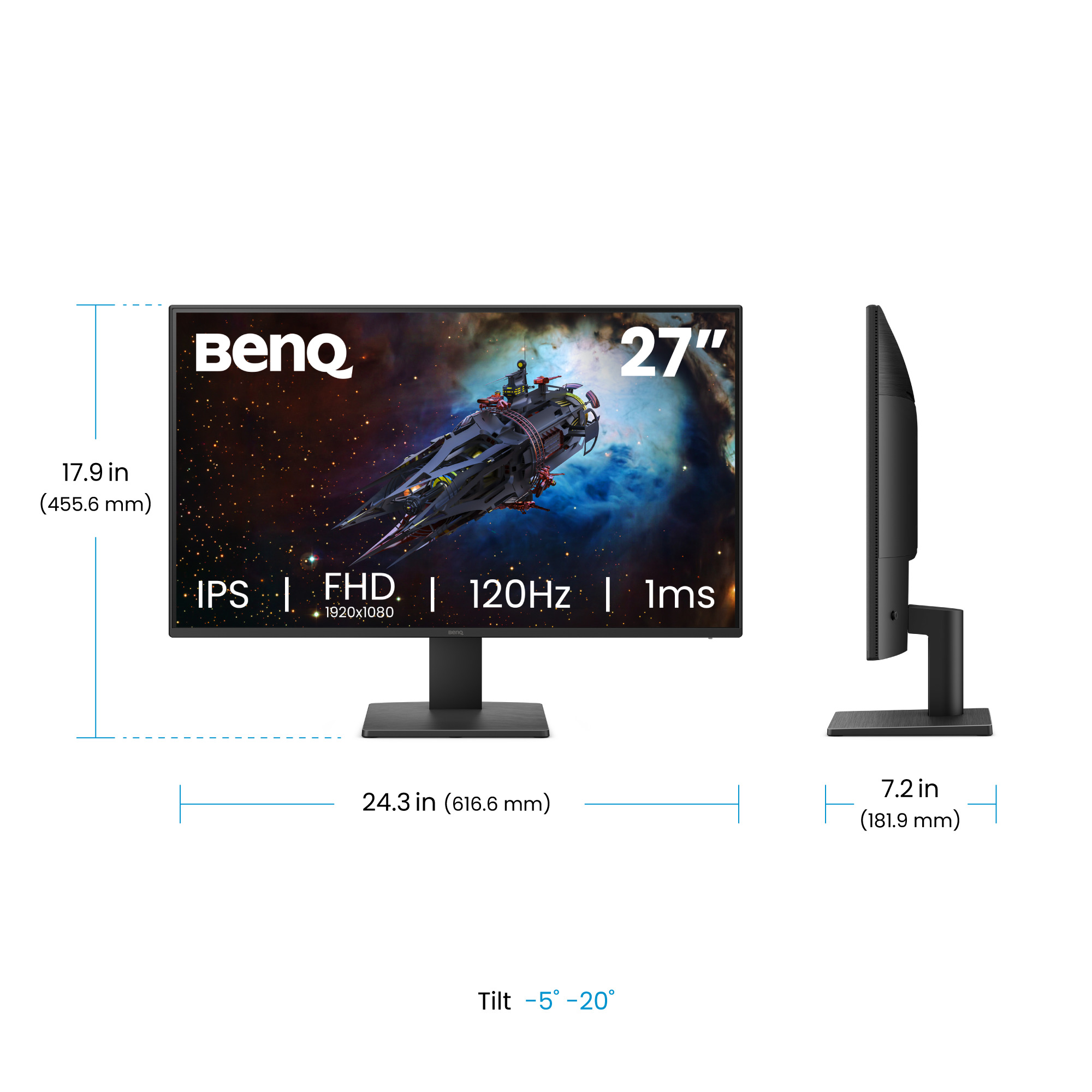 BenQ GW2791P 27IN IPS - Flachbildschirm (TFT/LCD) - 5 ms