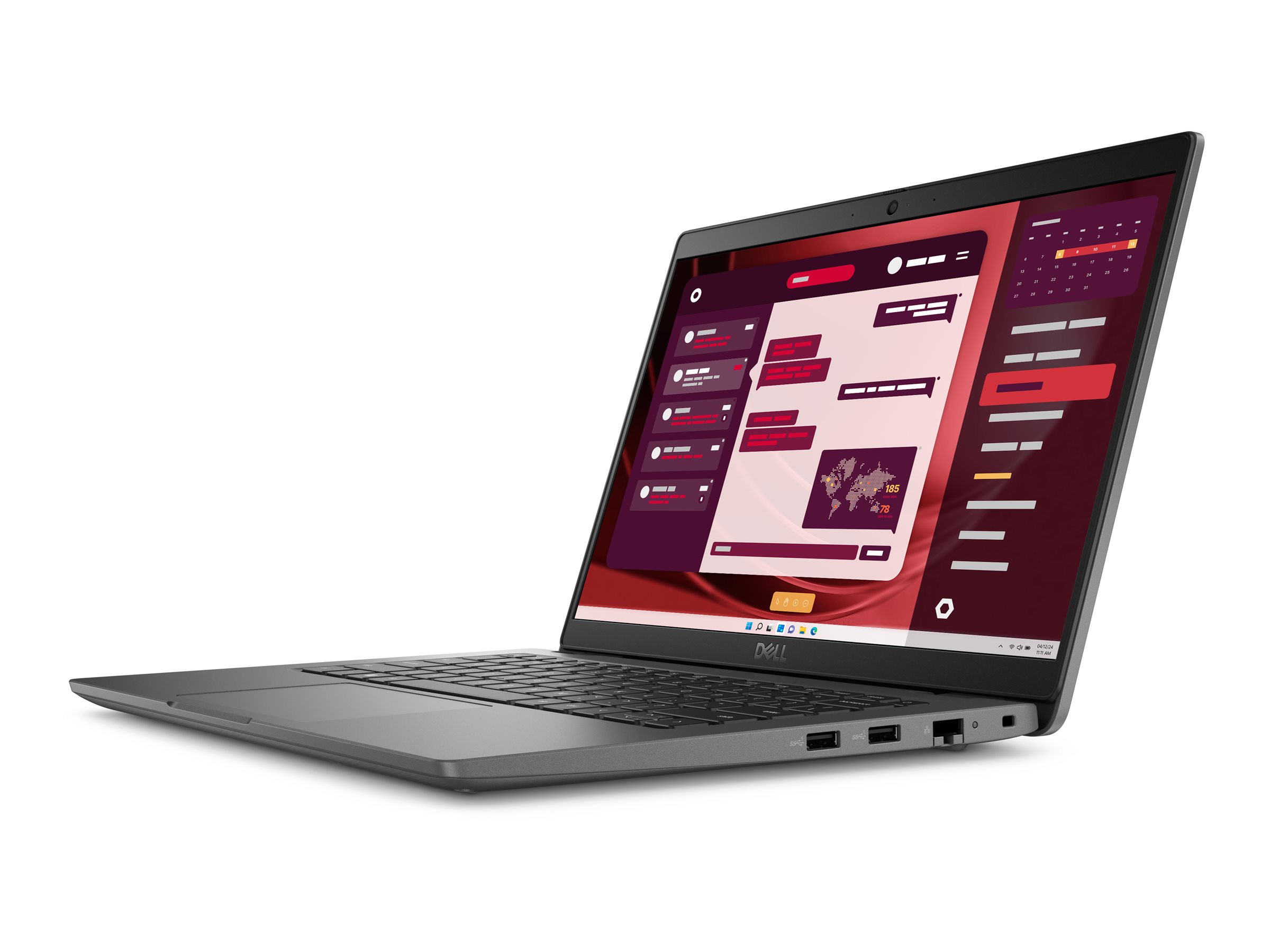 DELL Latitude 3450 Intel� Core i5 i5-1345U Ordinateur portable 35,6 cm (14) Full HD 16 Go DDR5-SDRAM 512 Go SSD Wi-Fi 6E (802.11ax) Windows 11 Pro Allemand Gris