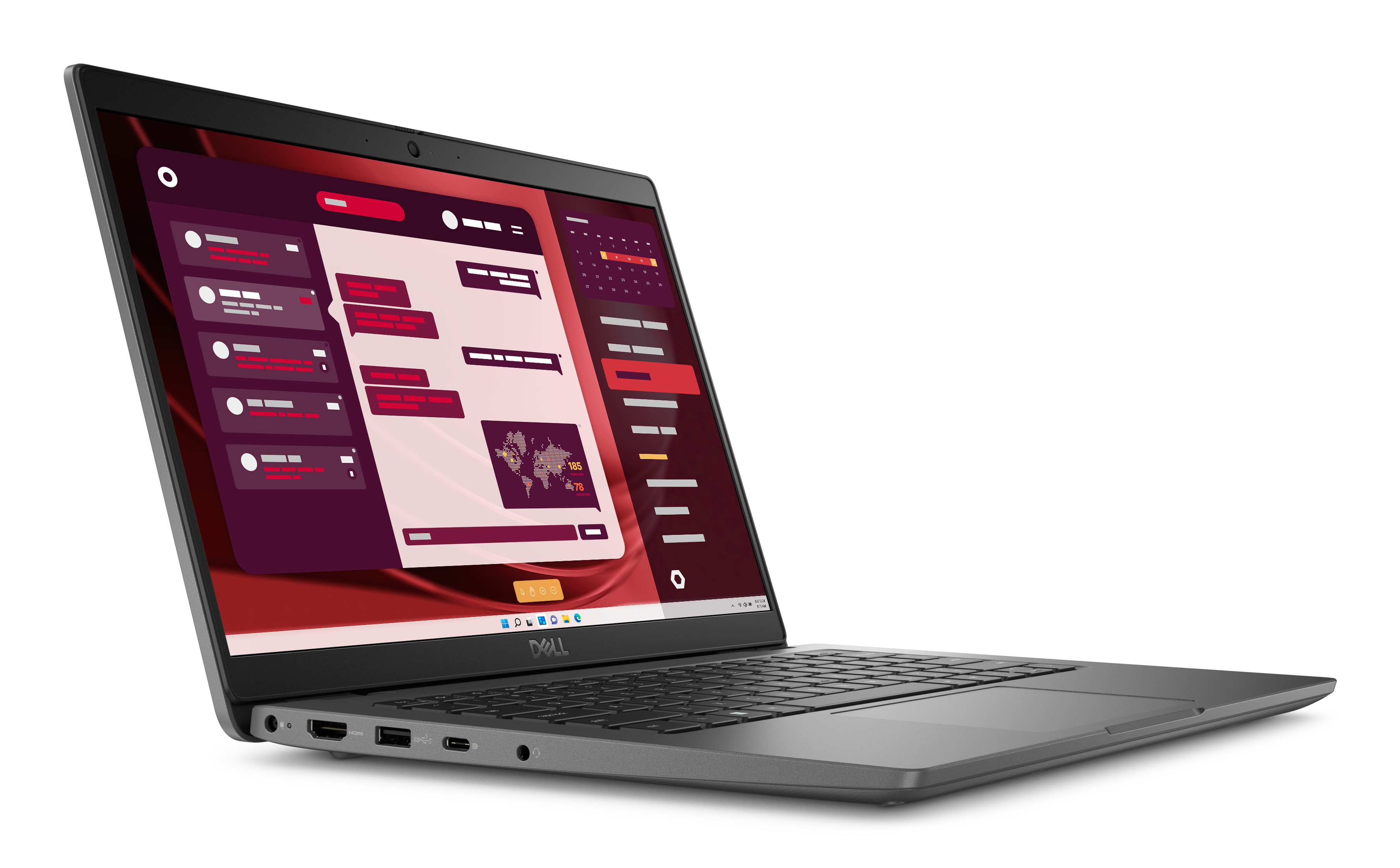 DELL Latitude 3450 Intel� Core i5 i5-1345U Ordinateur portable 35,6 cm (14) Full HD 16 Go DDR5-SDRAM 512 Go SSD Wi-Fi 6E (802.11ax) Windows 11 Pro Allemand Gris