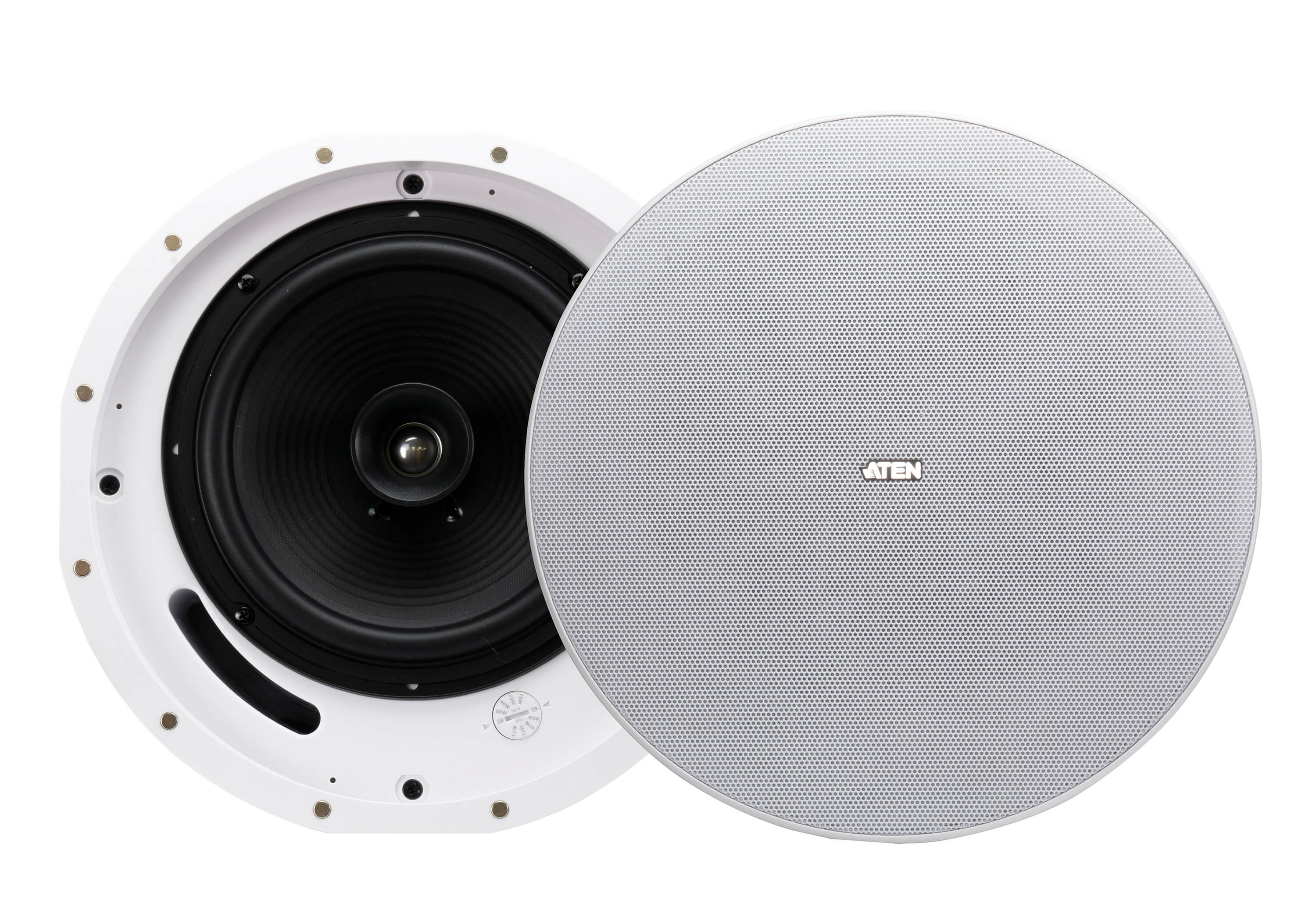 ATEN AS108 haut-parleur Blanc Avec fil 80 W