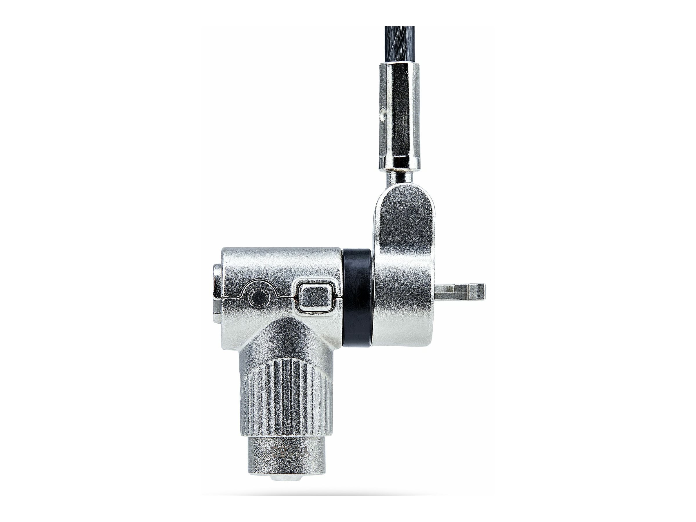 StarTech.com 25-Pack Universal Laptop Lock 6.6ft, Keyed Alike Locking Cable, Security Cable, Compatible w/Noble Wedge/Nano/K-Slot, Anti-Theft Cut-Resistant Cable - TAA - Sicherheitskabelschloss - Silber, Schwarz - 2 m - TAA-konform (Packung mit 25)