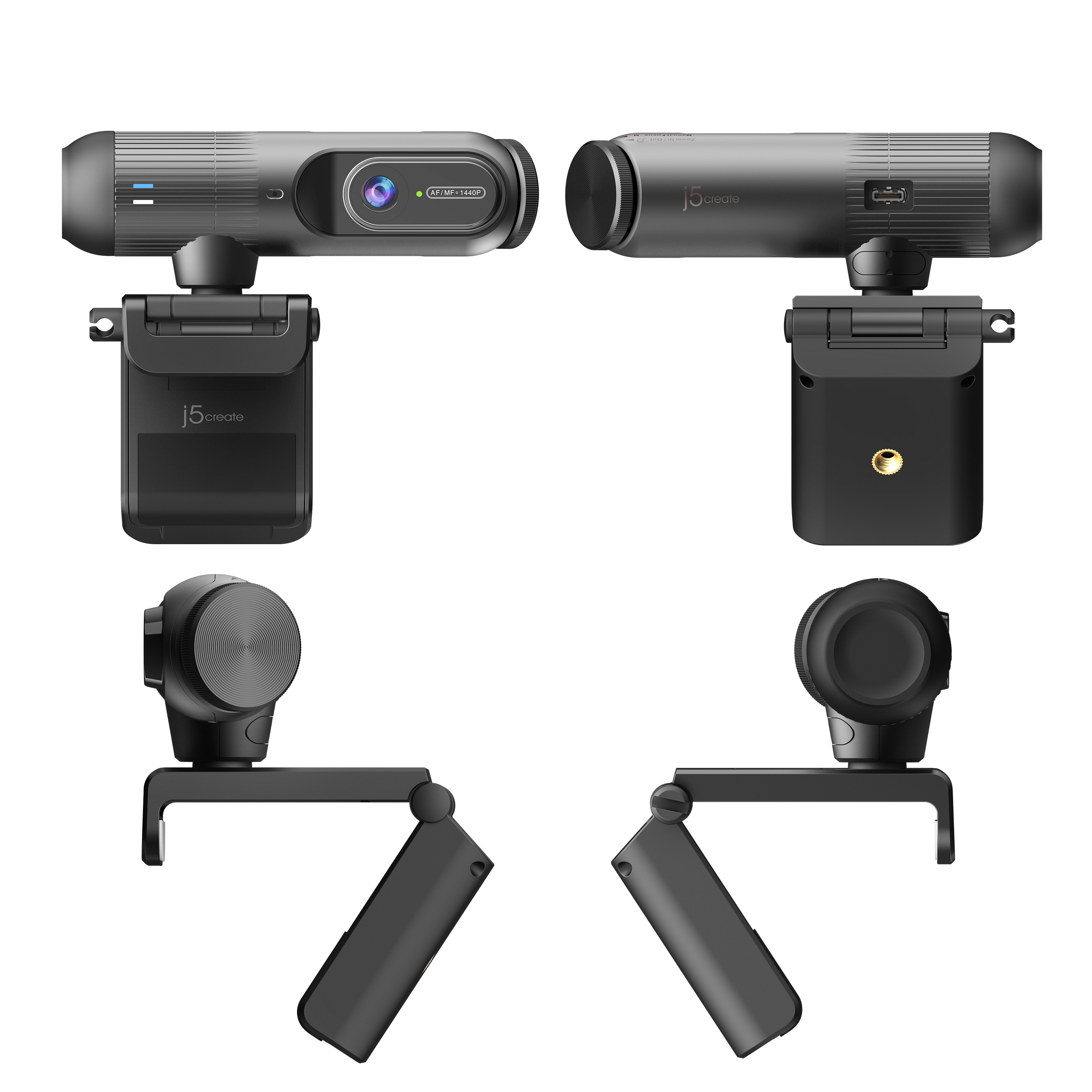 j5create Webcam 2K avec IA et mise au point auto