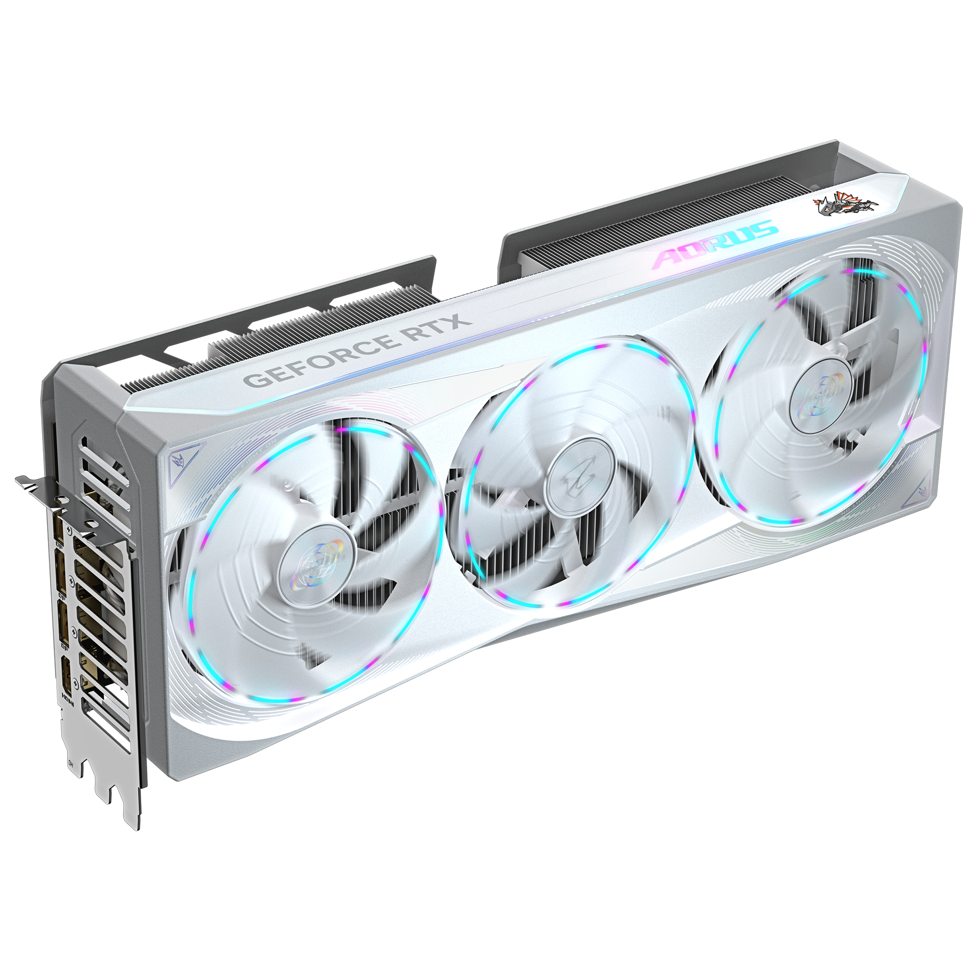 GIGABYTE AORUS GeForce RTX 5080 MASTER ICE 16G Tarjeta Grfica - 16GB GDDR7, 256 bits, PCI-E 5.0, 2805MHz Core Clock, 3 x DP 2.1a, 1 x HDMI 2.1b, NVIDIA DLSS 4, GV-N5080AORUSM ICE-16GD