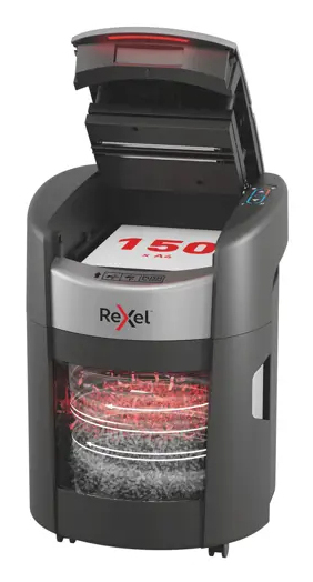 Rexel ShredMax AutoFeed+ 150X paper shredder P4 15-litre waste