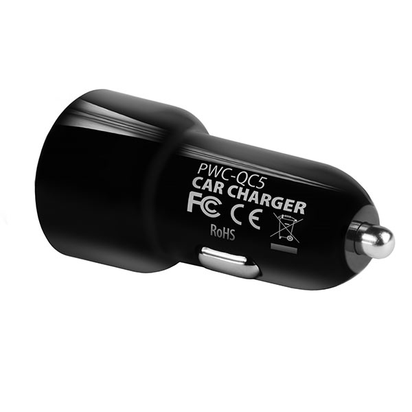 Axagon PWC-QC5 cargador de dispositivo m�vil Smartphone, Tableta Negro Encendedor de cigarrillos Carga r�pida Auto