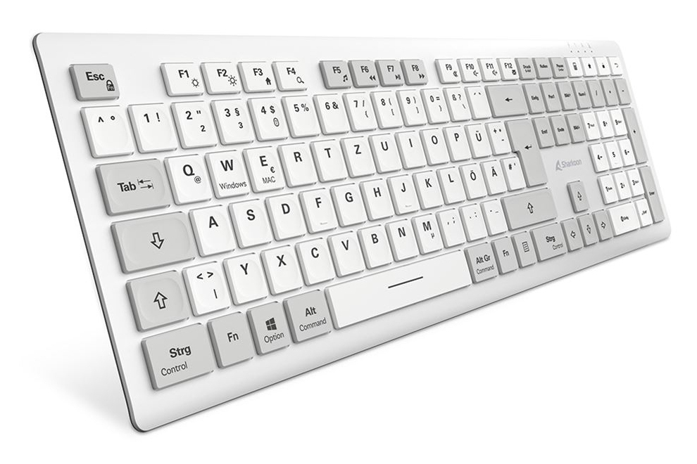Sharkoon OfficePal K30W wh clavier maison/bureau USB QWERTZ Allemand Blanc