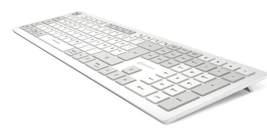 Sharkoon OfficePal K30W wh clavier maison/bureau USB QWERTZ Allemand Blanc