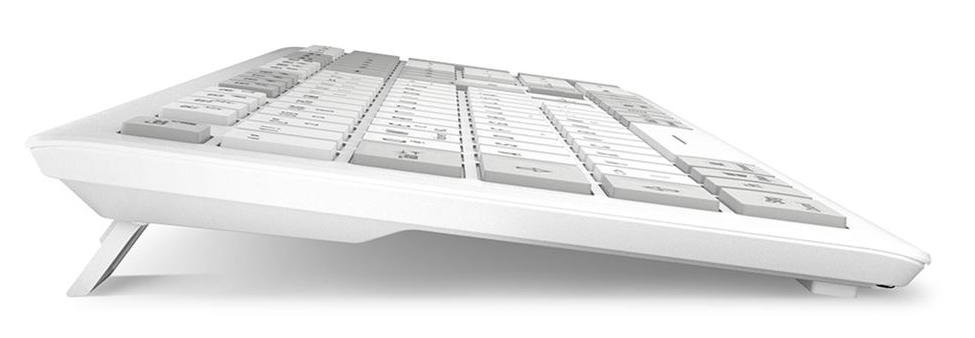 Sharkoon OfficePal K30W wh clavier maison/bureau USB QWERTZ Allemand Blanc