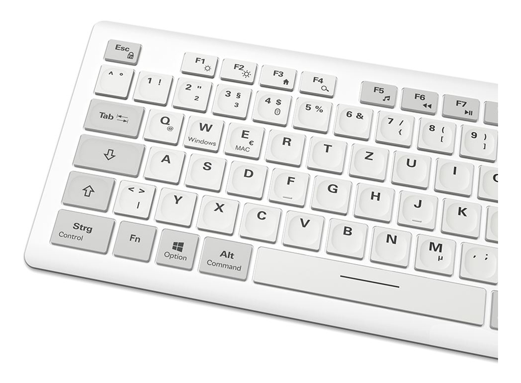 Sharkoon OfficePal K30W wh clavier maison/bureau USB QWERTZ Allemand Blanc
