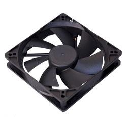 Akasa Black 12cm case fan Case per computer Ventilatore Nero