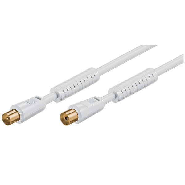 Value 11.99.4475 cable coaxial 10 m Blanco